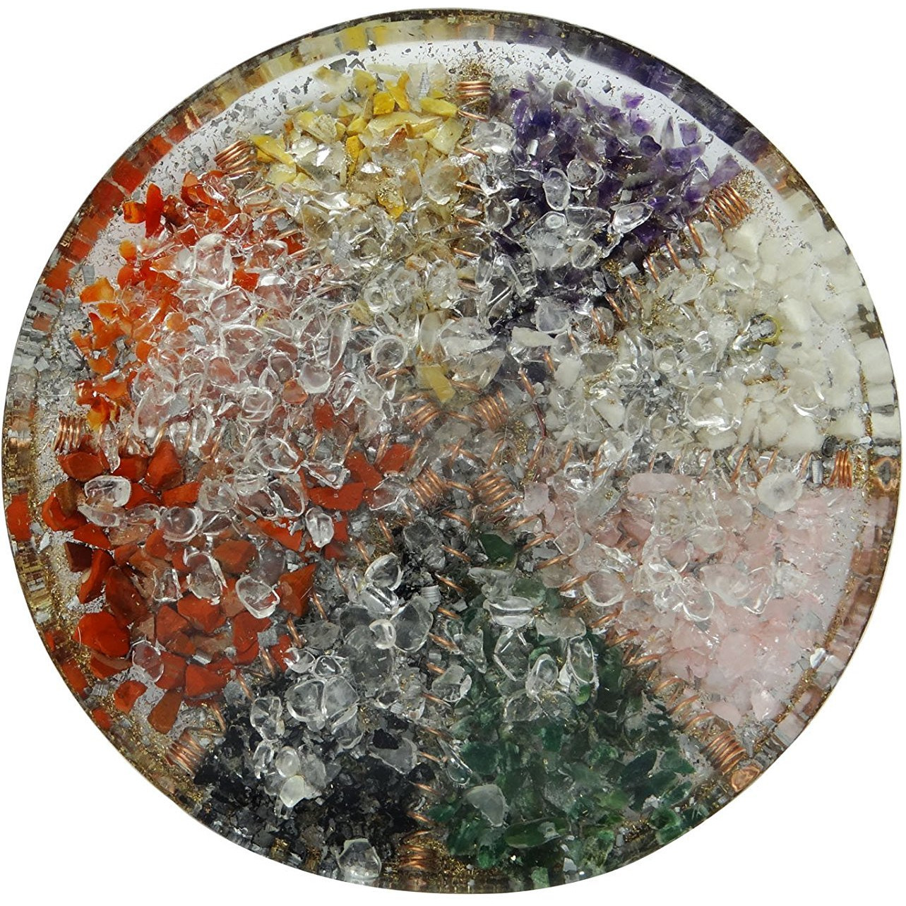 Winmaarc Multistone Reiki Healing Orgone Charging Plate Symbol Spiritual