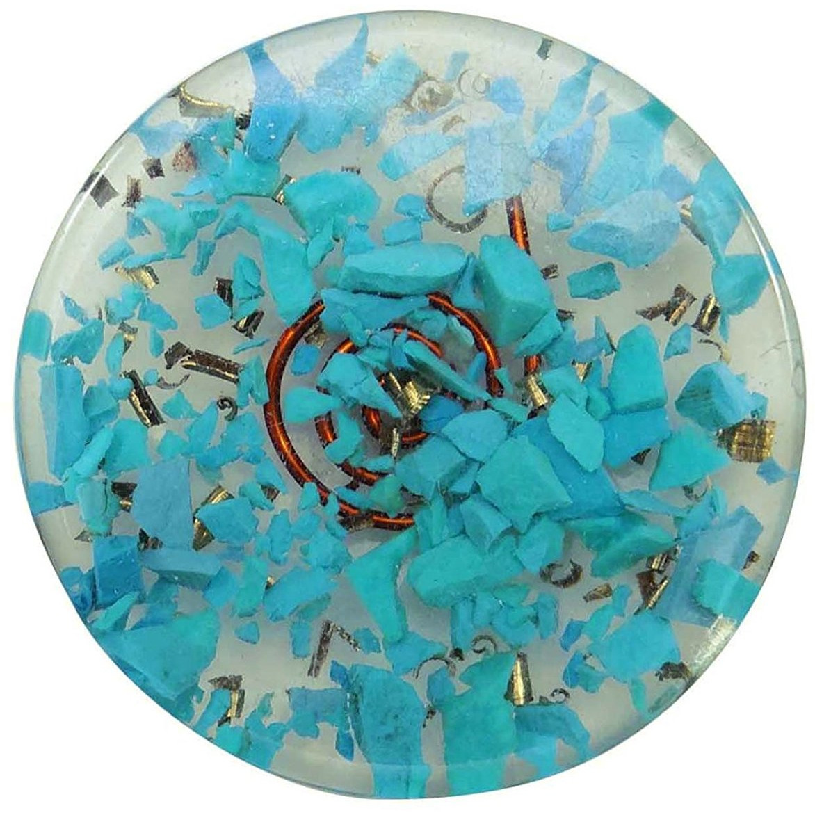 Winmaarc Crystal Symbol Disc Reiki Healing Orgone Spiritual Healing