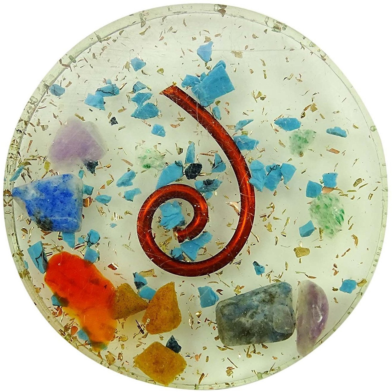 Winmaarc Crystal Symbol Disc Reiki Healing Orgone Spiritual Healing