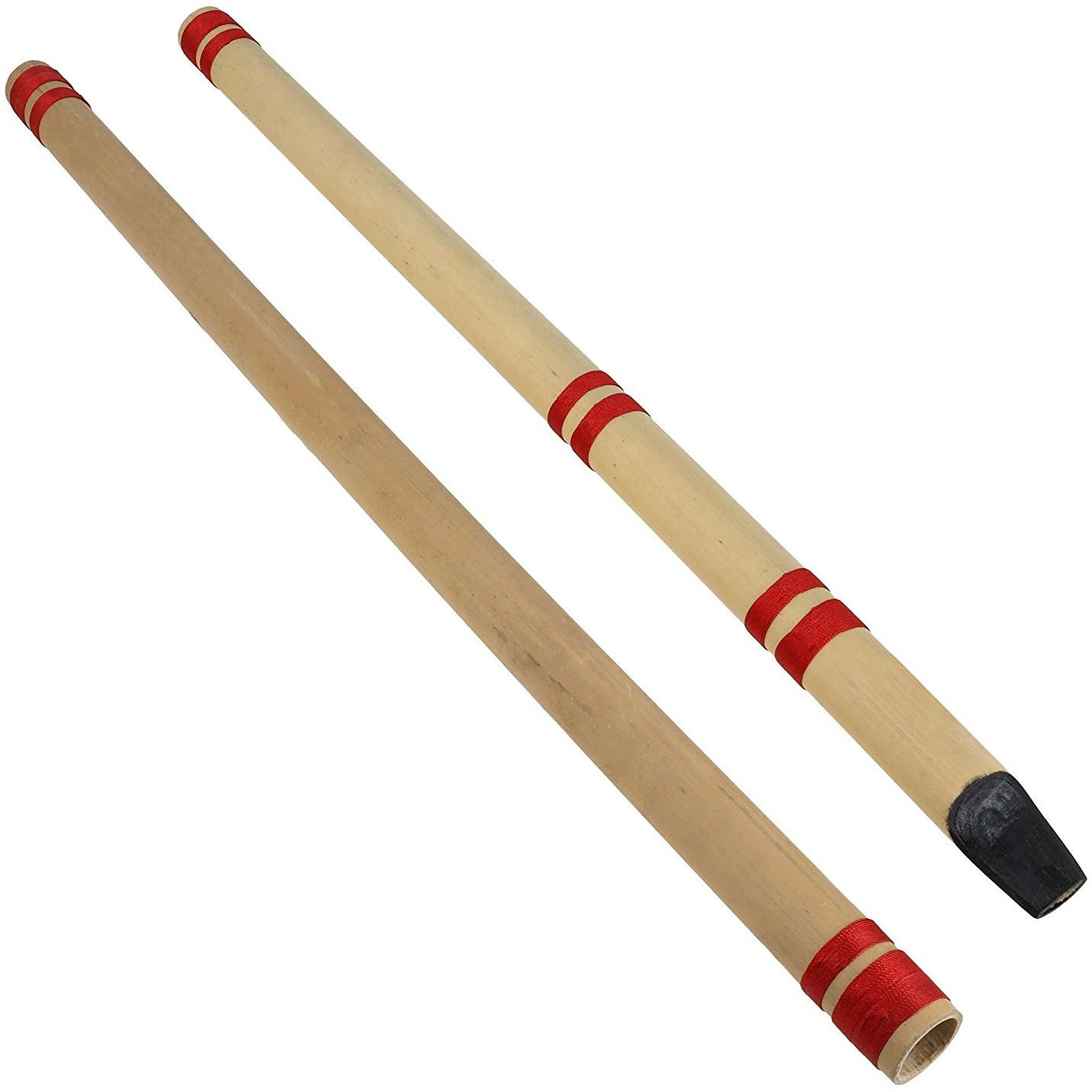 Winmaarc Indian Bamboo Flute Transverse and Fipple High Frequency Notes Set of 2