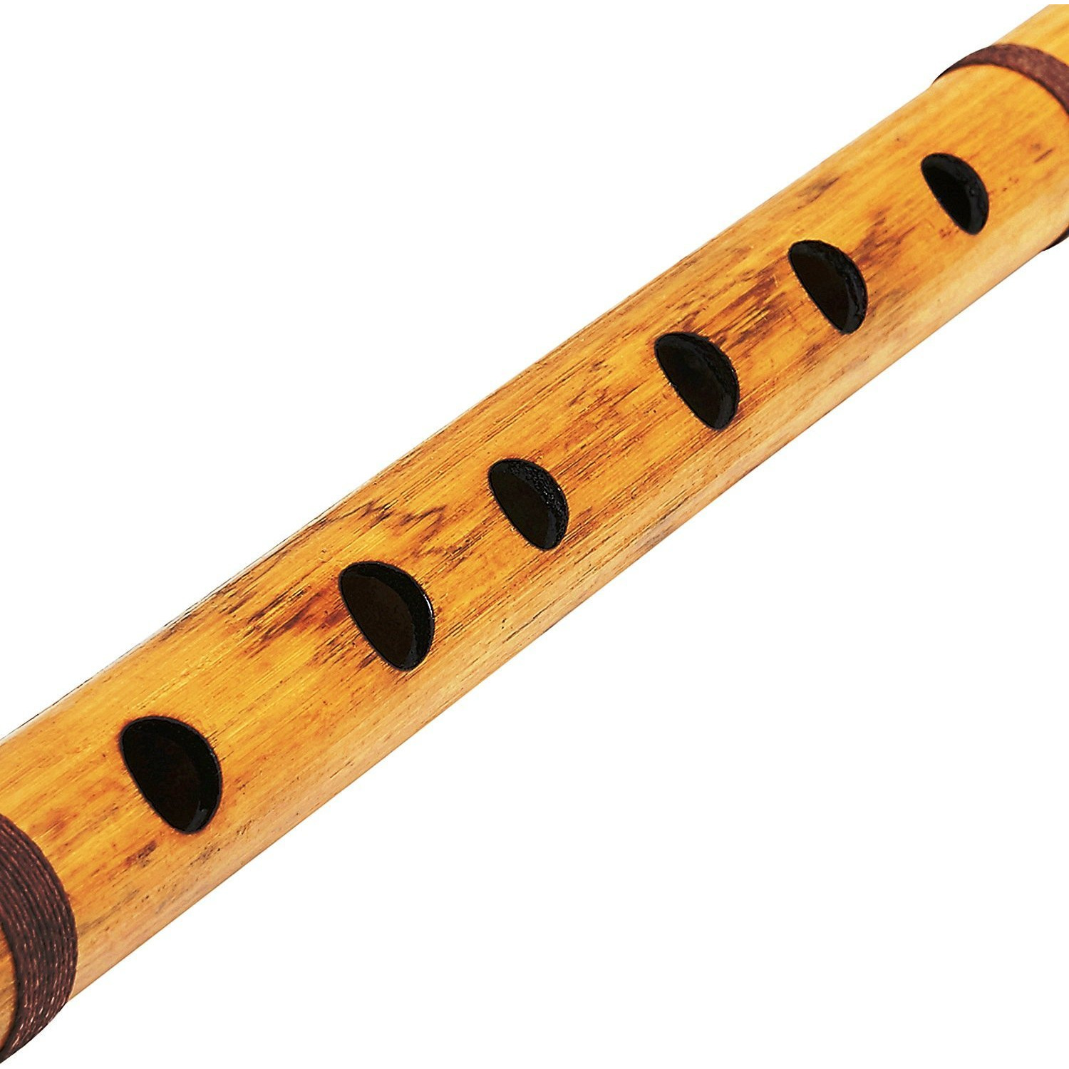 Winmaarc Wooden Bamboo Flute  Fipple Woodwind Musical Instrument Traditional Bansuri