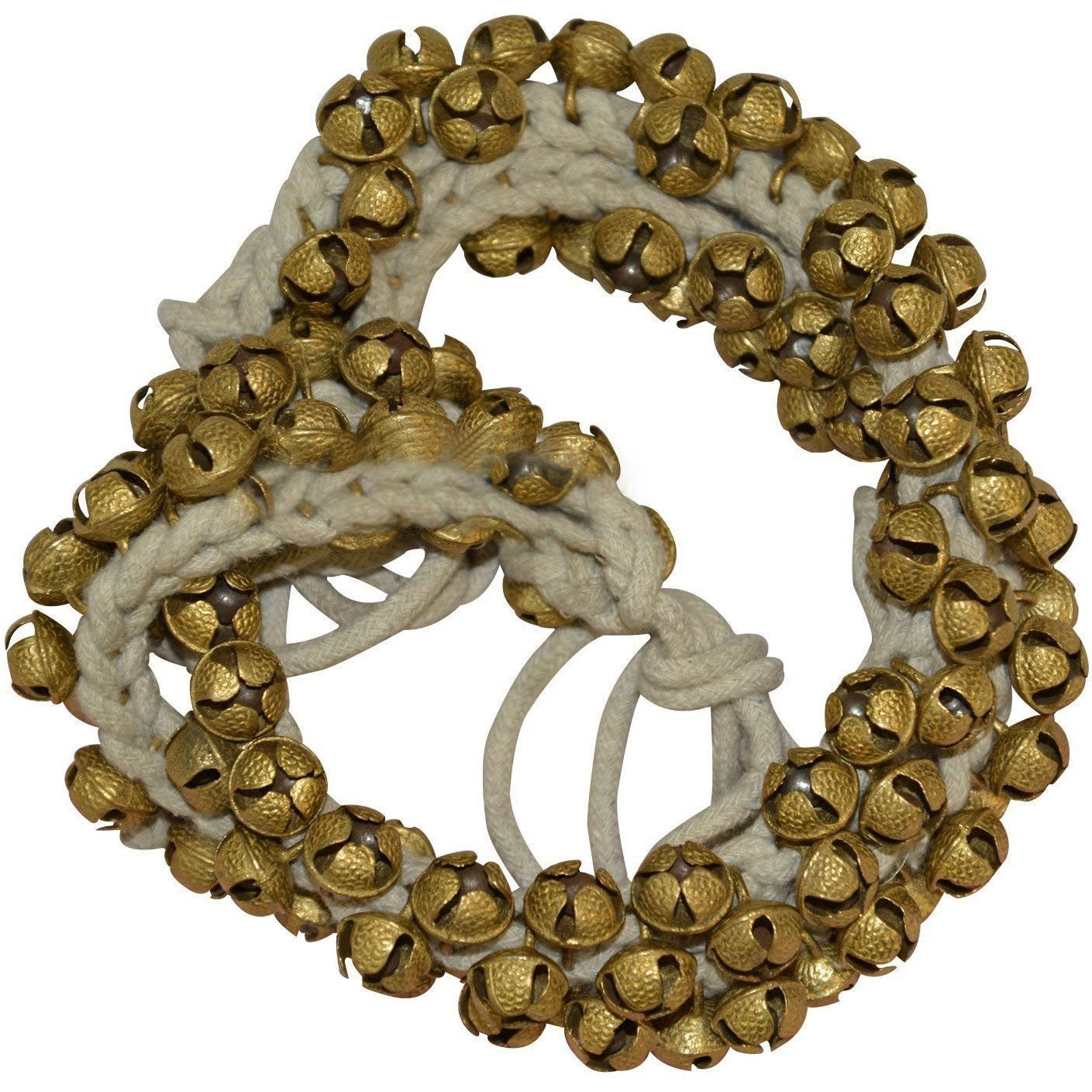 Winmaarc Handmade Indian Classical Ghungroo Dance Accessories Bharatnatyam, Kuchipudi, Odissi Ghungru For Dancers Feet (50 bells + 50 bells)