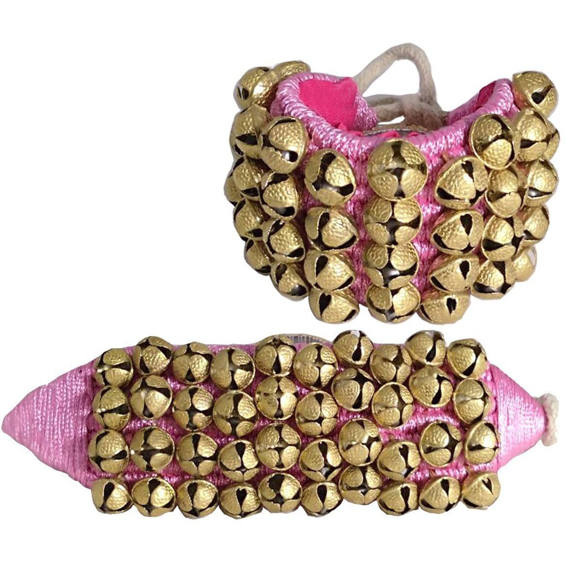 Winmaarc Handmade Indian Classical Ghungroo Dance Accessories Bharatnatyam, Kuchipudi, Odissi Ghungru For Dancers Feet (40 bells + 40 bells)
