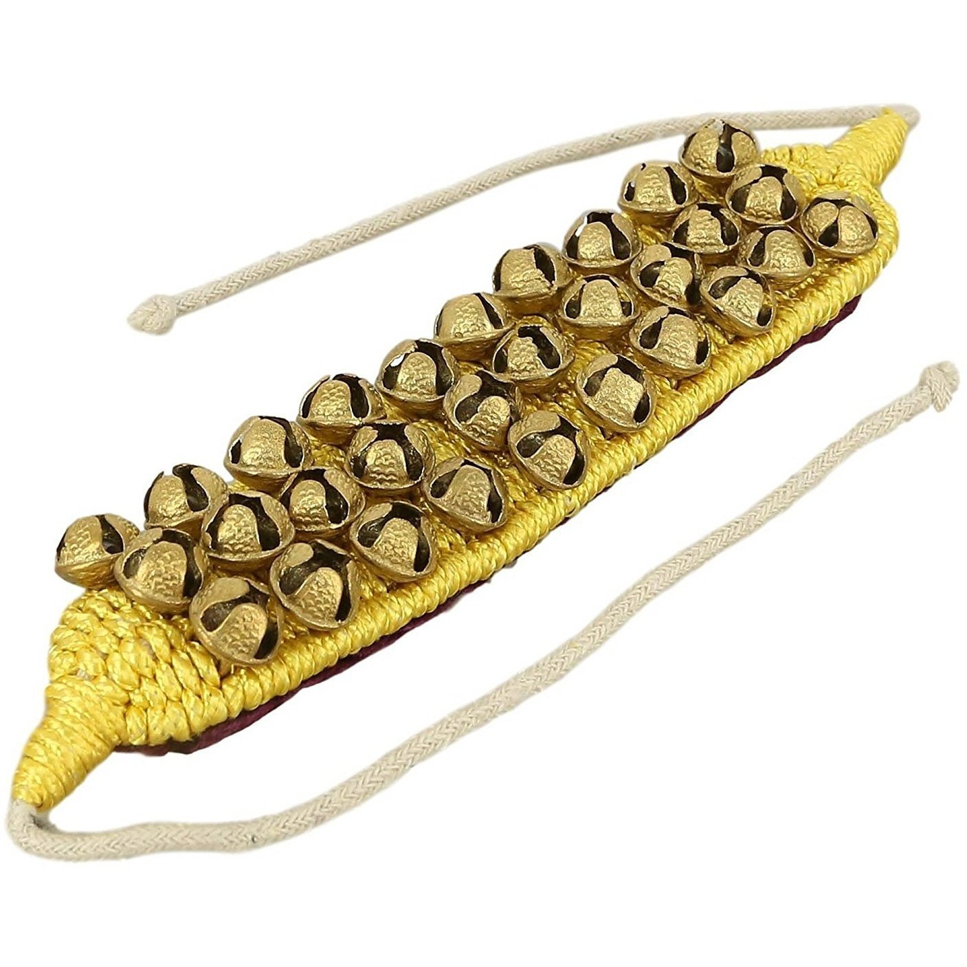 Winmaarc Handmade Indian Classical Ghungroo Dance Accessories Bharatnatyam, Kuchipudi, Odissi Ghungru For Dancers Feet (30 bells + 30 bells)