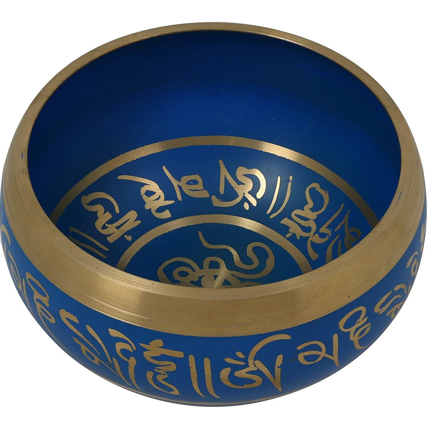 Winmaarc Buddhist Singing Bowl Meditation Tibetan Blue Art Decor 5.5 Inch