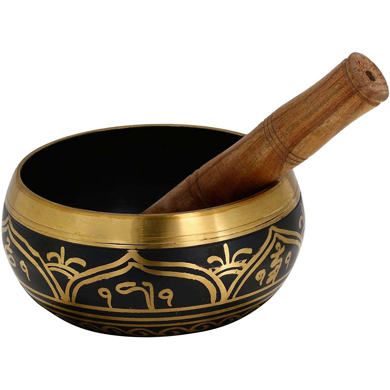 Winmaarc Tibetan Buddhist Singing Bowl Dcor Instruments for Meditation Religious Gift