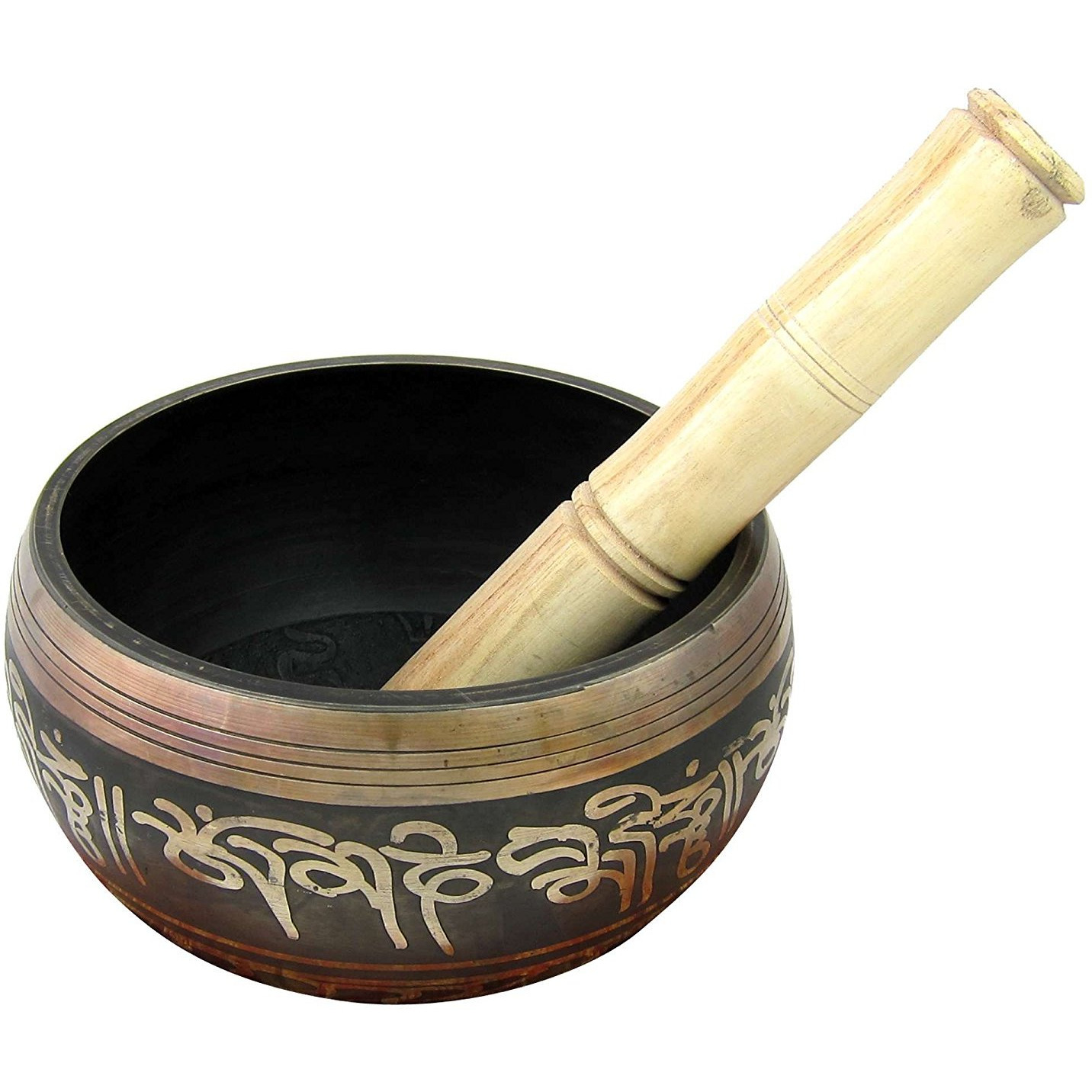 Winmaarc Buddhist Singing Bowl Meditation Tibetan Blue Art Decor 5.5 Inch
