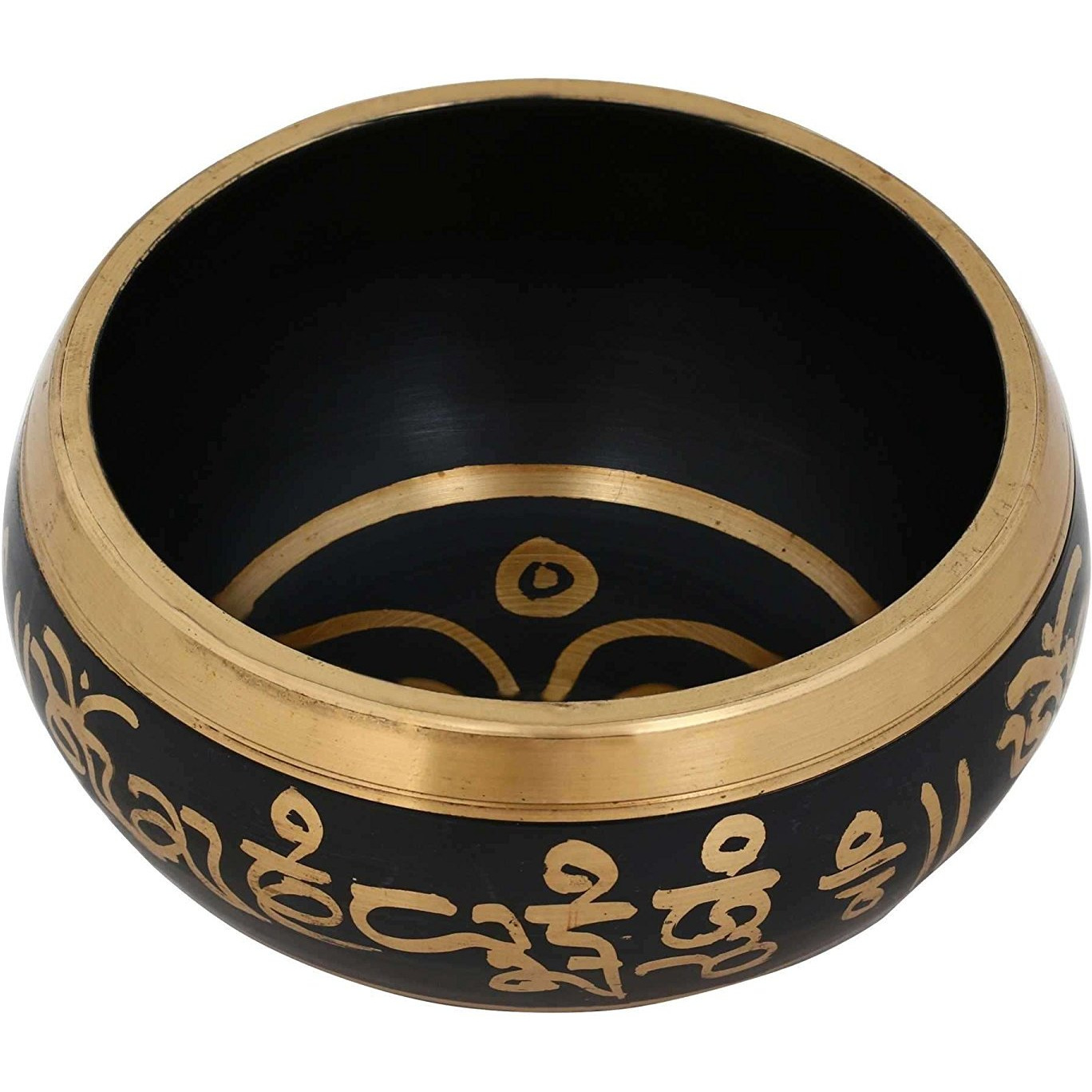 Winmaarc Singing Bowl Buddhist Dcor Religious Gift Metal Art India For Meditation 3.5 inches