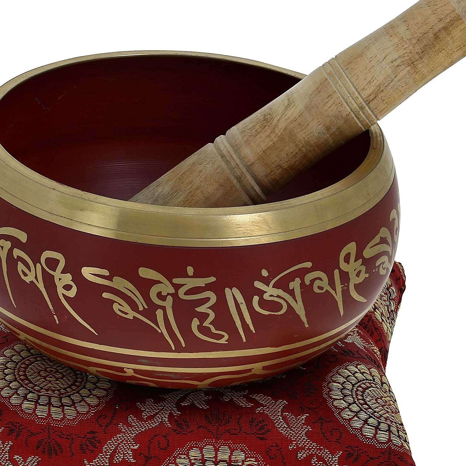 Winmaarc Buddhist Singing Bowl Meditation Tibetan Blue Art Decor 5.5 Inch