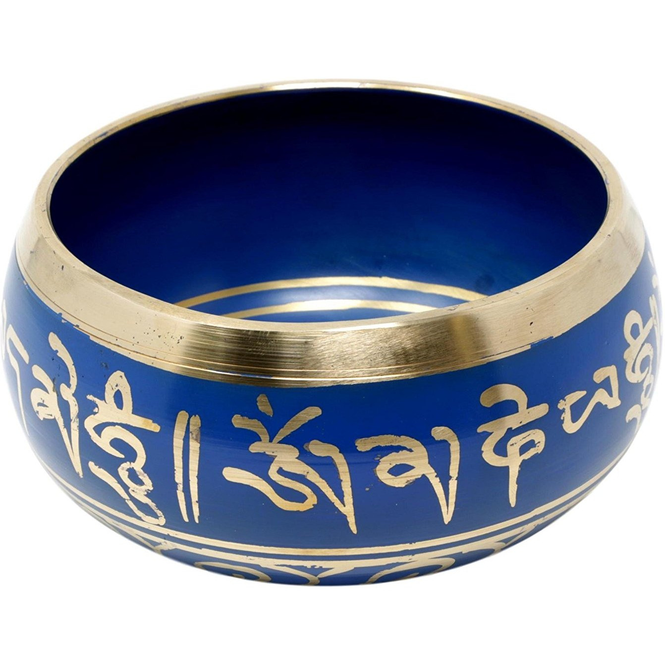 Winmaarc Buddhist Singing Bowl Meditation Tibetan Blue Art Decor 5.5 Inch