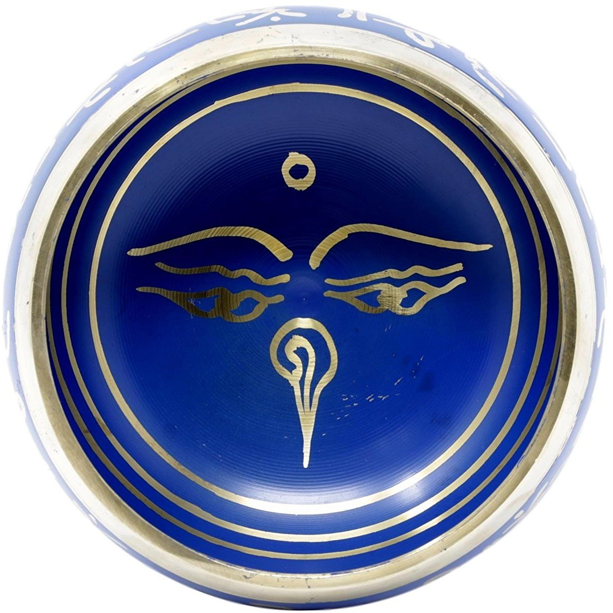Winmaarc Buddhist Singing Bowl Meditation Tibetan Blue Art Decor 5.5 Inch