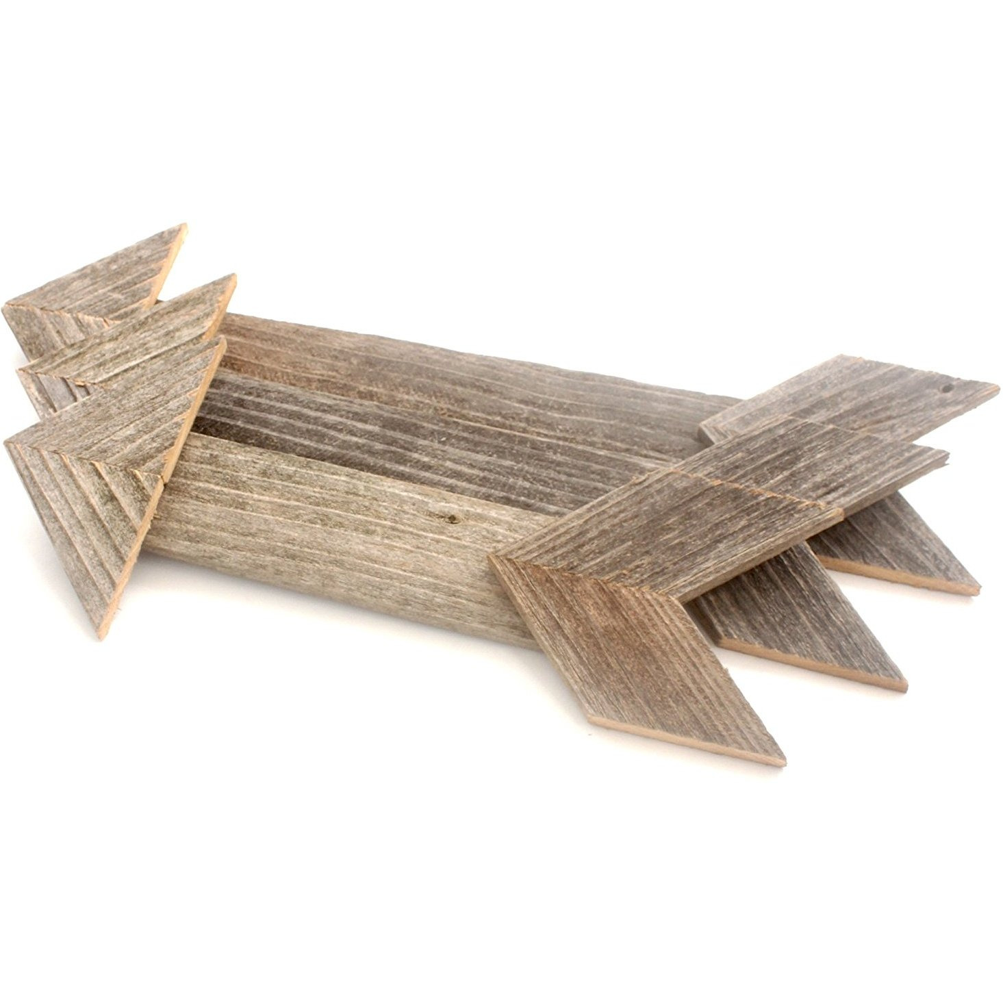 Winmaarc Wood Arrow Wall Decor Teer Barnwood Decorative Arrows Set of 3