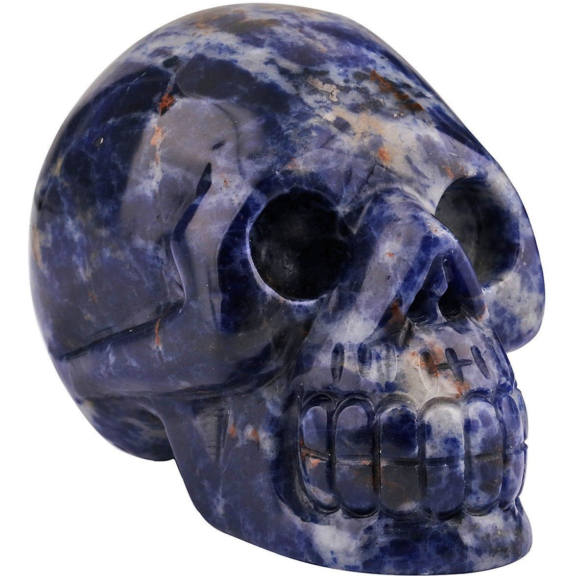 Winmaarc Healing Crystal Stone Human Reiki Skull Figurine Statue Sculptures 3