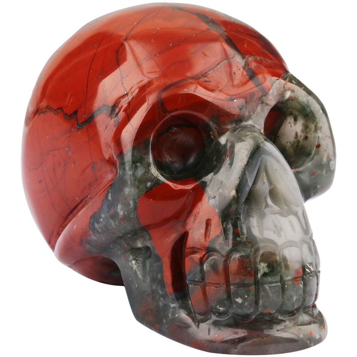 Winmaarc Healing Crystal Stone Human Reiki Skull Figurine Statue Sculptures 3