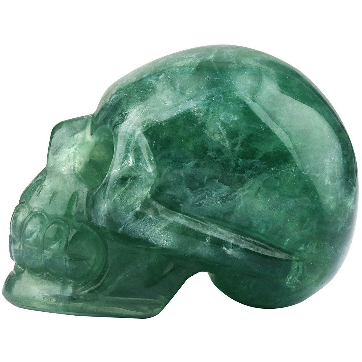 Winmaarc Healing Crystal Stone Human Reiki Skull Figurine Statue Sculptures 3