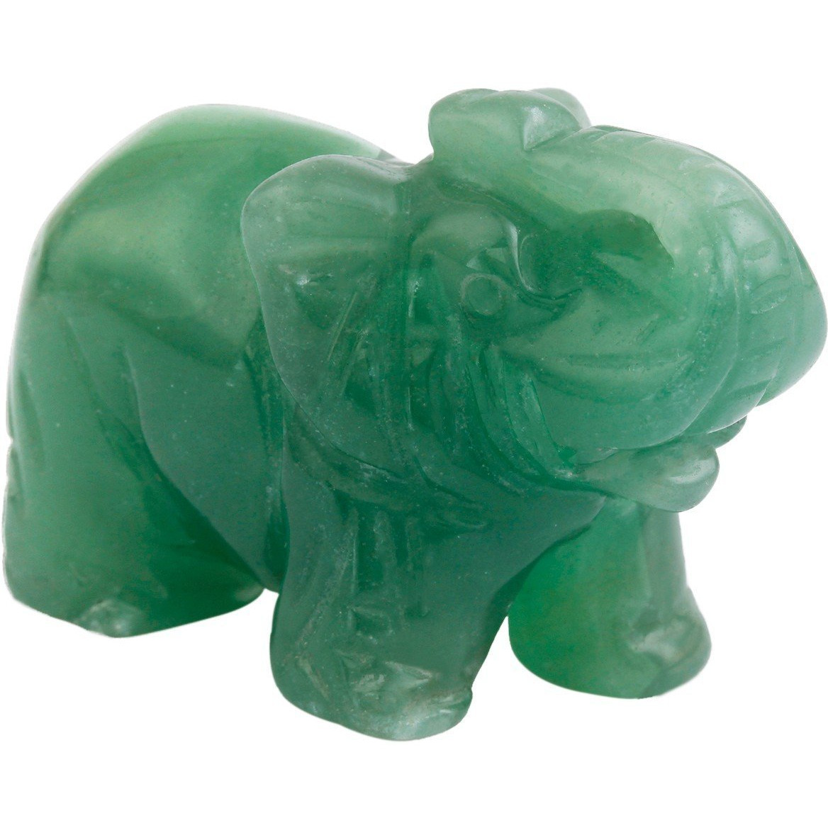 Winmaarc Healing Crystal Guardian Green Aventurine Elephant Pocket Stone Figurines Carved Gemstone 1