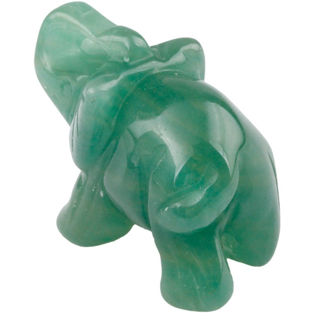 Winmaarc Healing Crystal Guardian Green Aventurine Elephant Pocket Stone Figurines Carved Gemstone 1