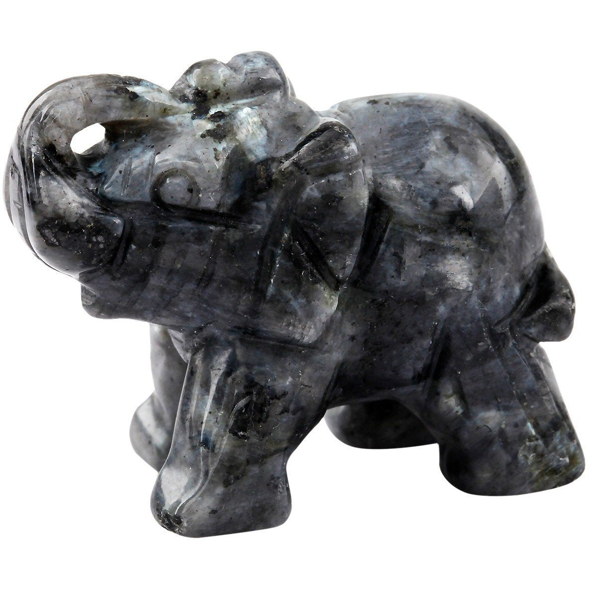 Winmaarc Healing Crystal Guardian Labradorite Elephant Pocket Stone Figurines Carved Gemstone 1
