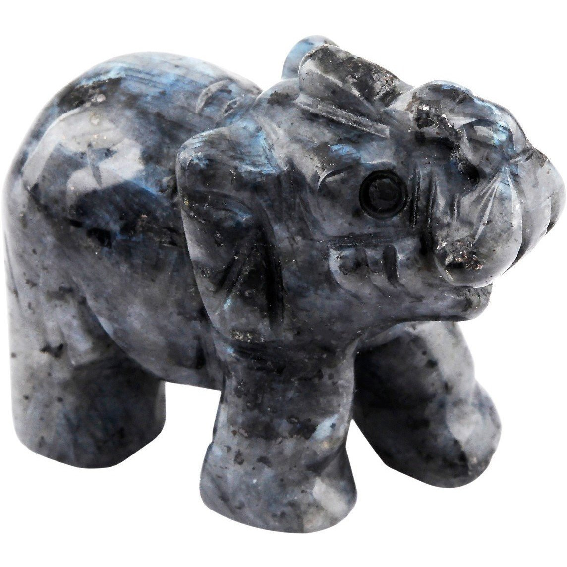 Winmaarc Healing Crystal Guardian Labradorite Elephant Pocket Stone Figurines Carved Gemstone 2