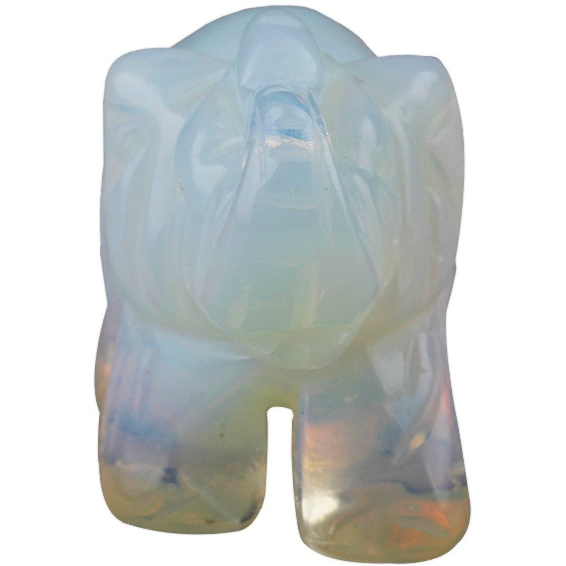 Winmaarc Healing Crystal Guardian Opalite Elephant Pocket Stone Figurines Carved Gemstone 2