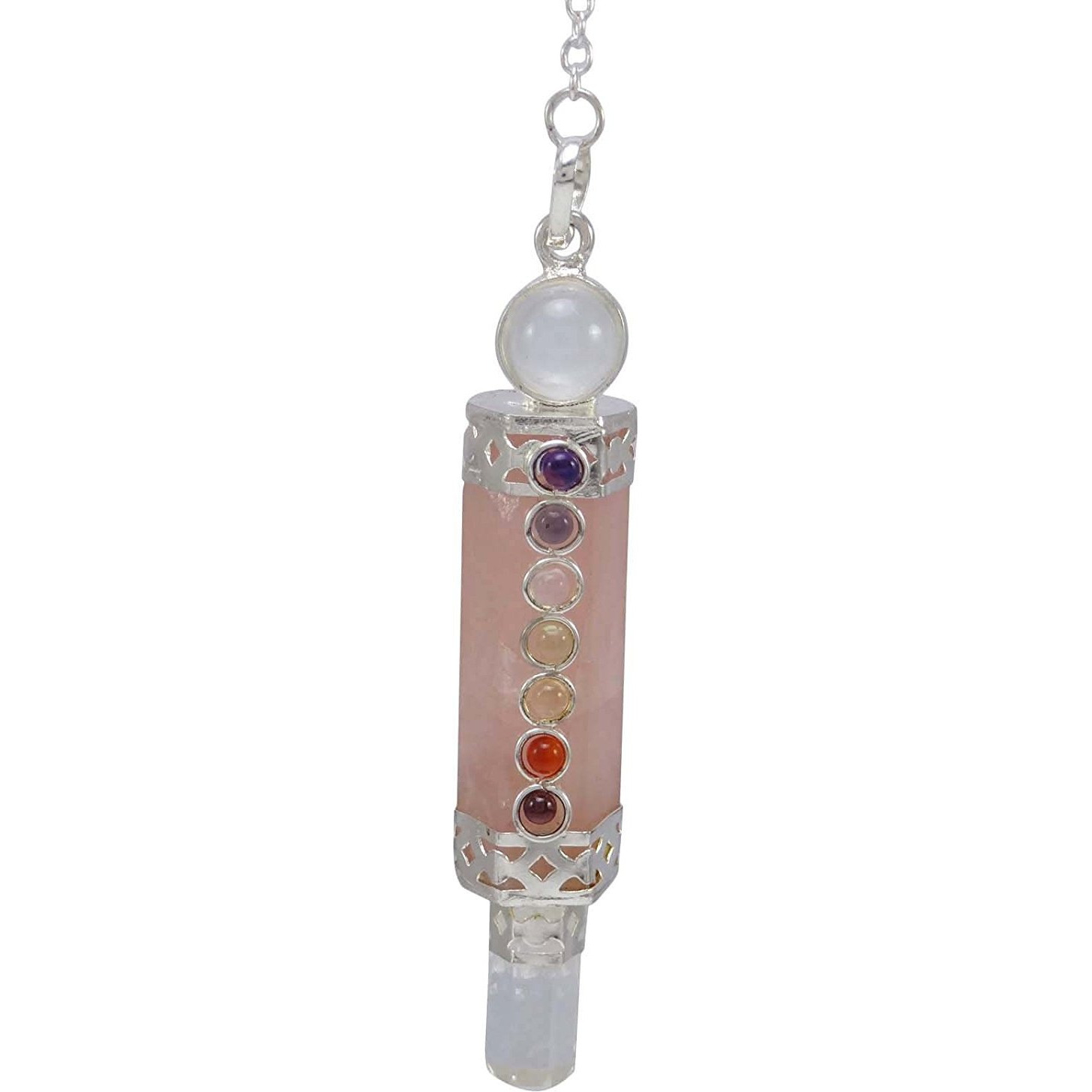 Winmaarc 7 Chakra Pendulum Wand Dowsing Energy Generator Reiki Healing Crystal Spiritual Gift