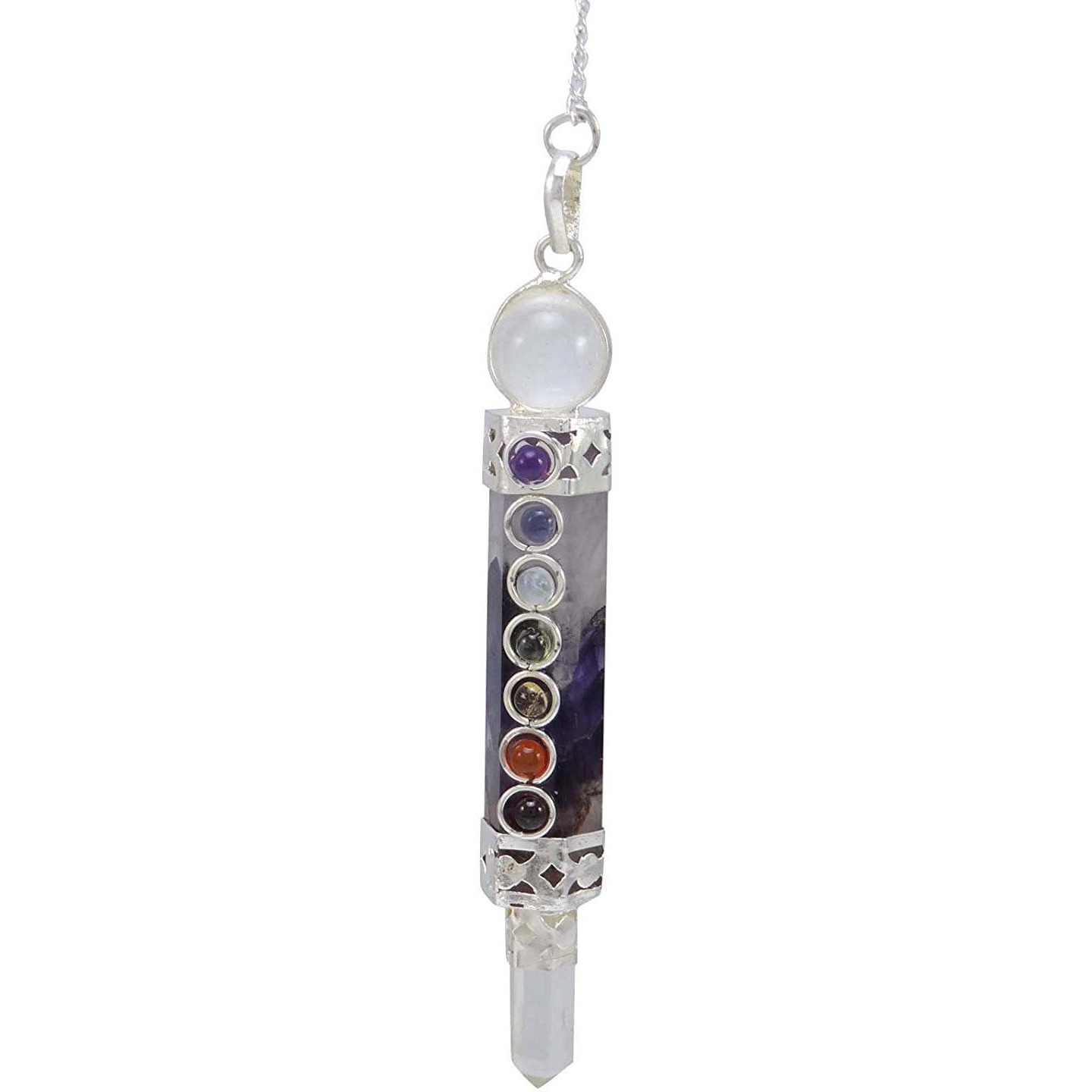 Winmaarc 7 Chakra Pendulum Wand Dowsing Energy Generator Reiki Healing Crystal Spiritual Gift