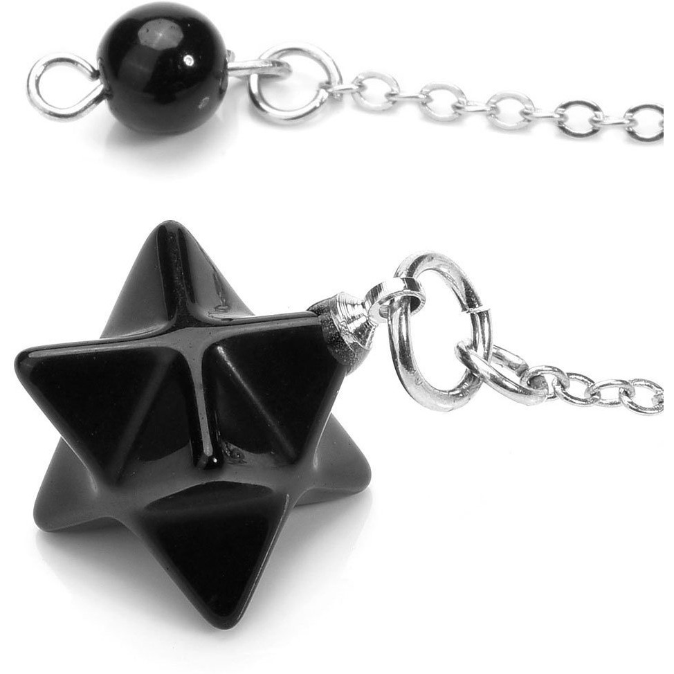 Winmaarc Healing Crystal Merkaba Pendant Dowsing Pendulum Reiki Balancing Powerful Deflector