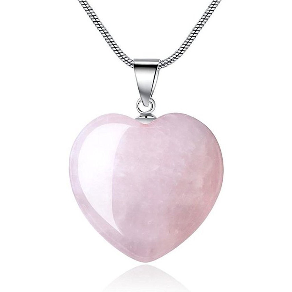 Winmaarc Natural Healing Gemstone Reiki Chakra 18-20 Inch Gemstone Pendant Necklace Gift