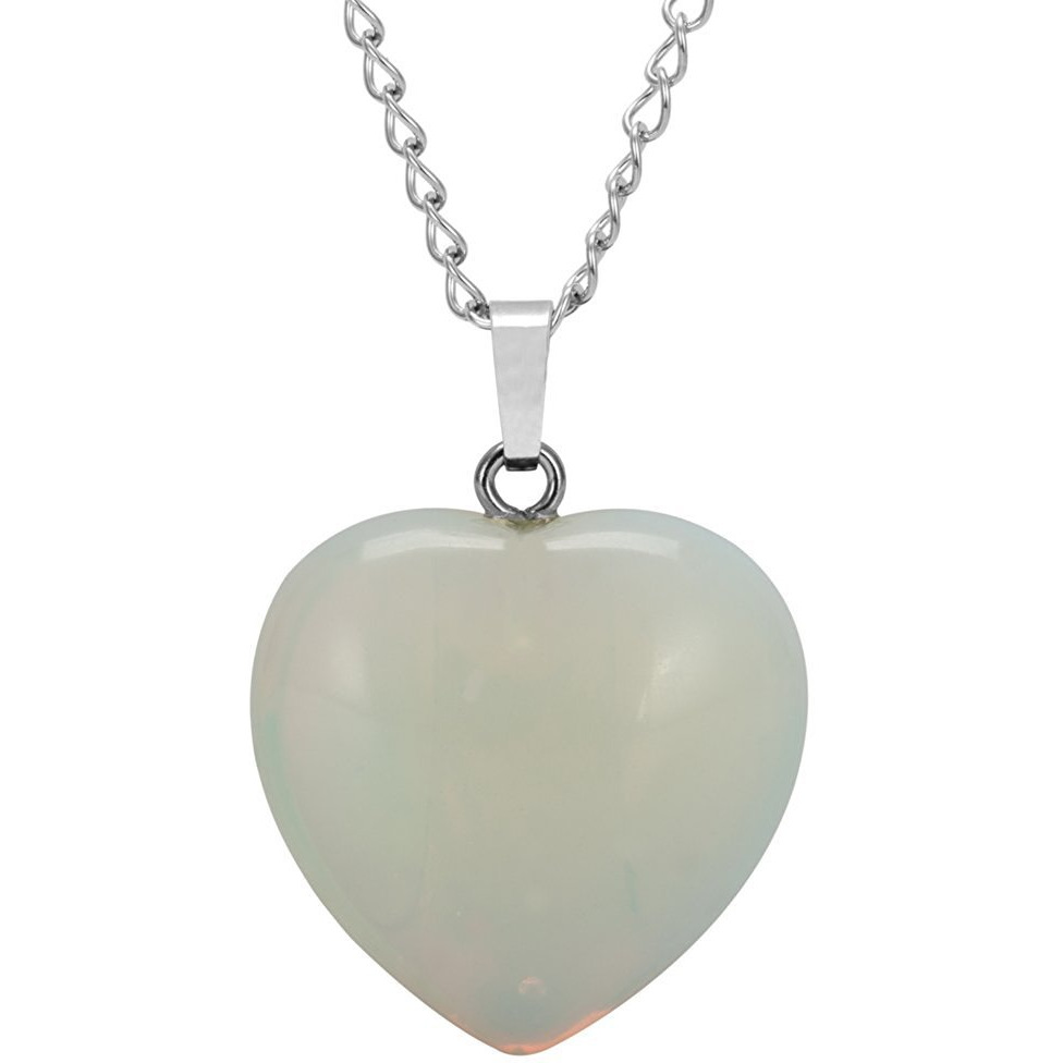Winmaarc Natural Healing Gemstone Reiki Chakra 18-20 Inch Gemstone Pendant Necklace Gift