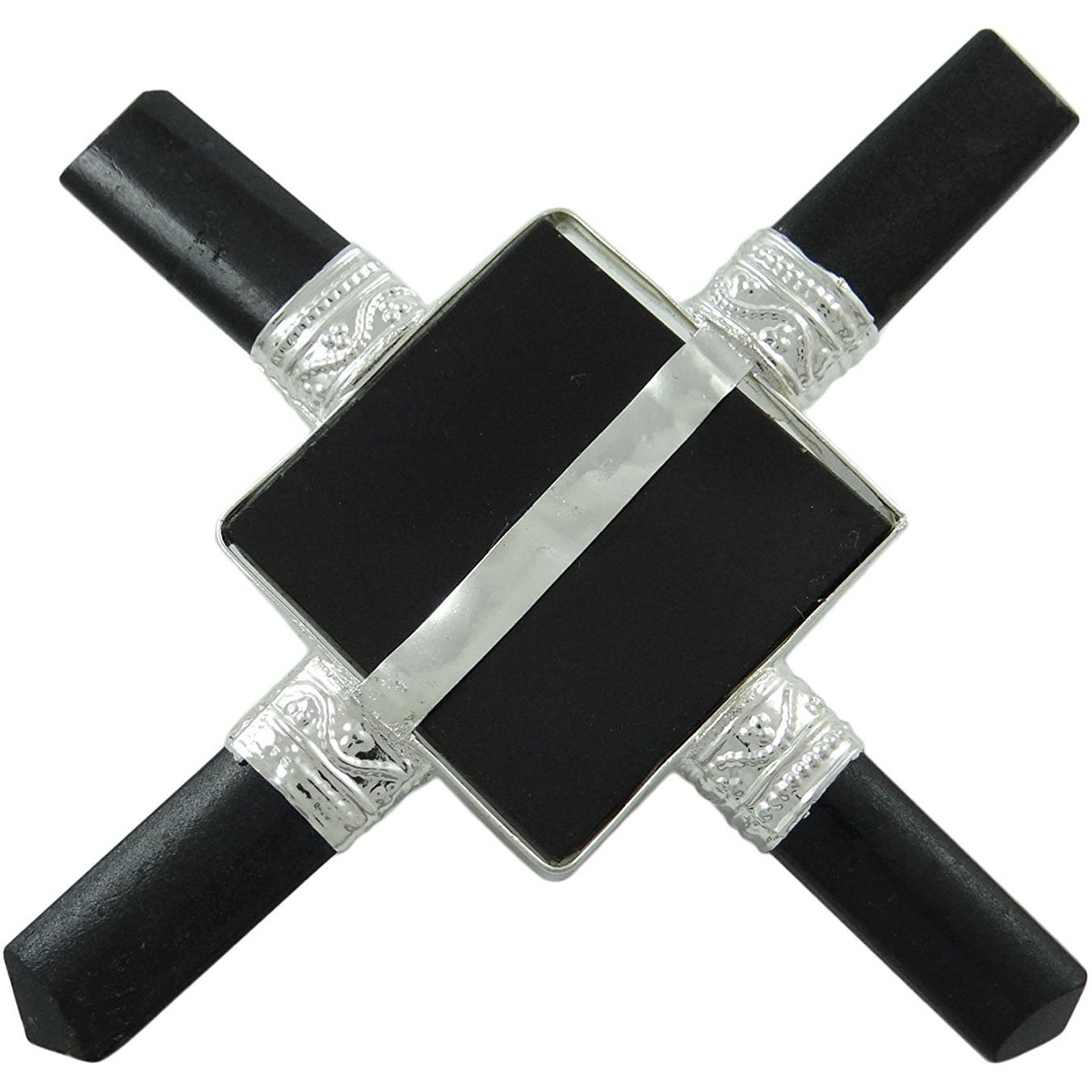 Winmaarc Reiki Healing Crystal Quartz Pyramid Chakra Balancing Therapy 4 Points Spiritual Energy Generator