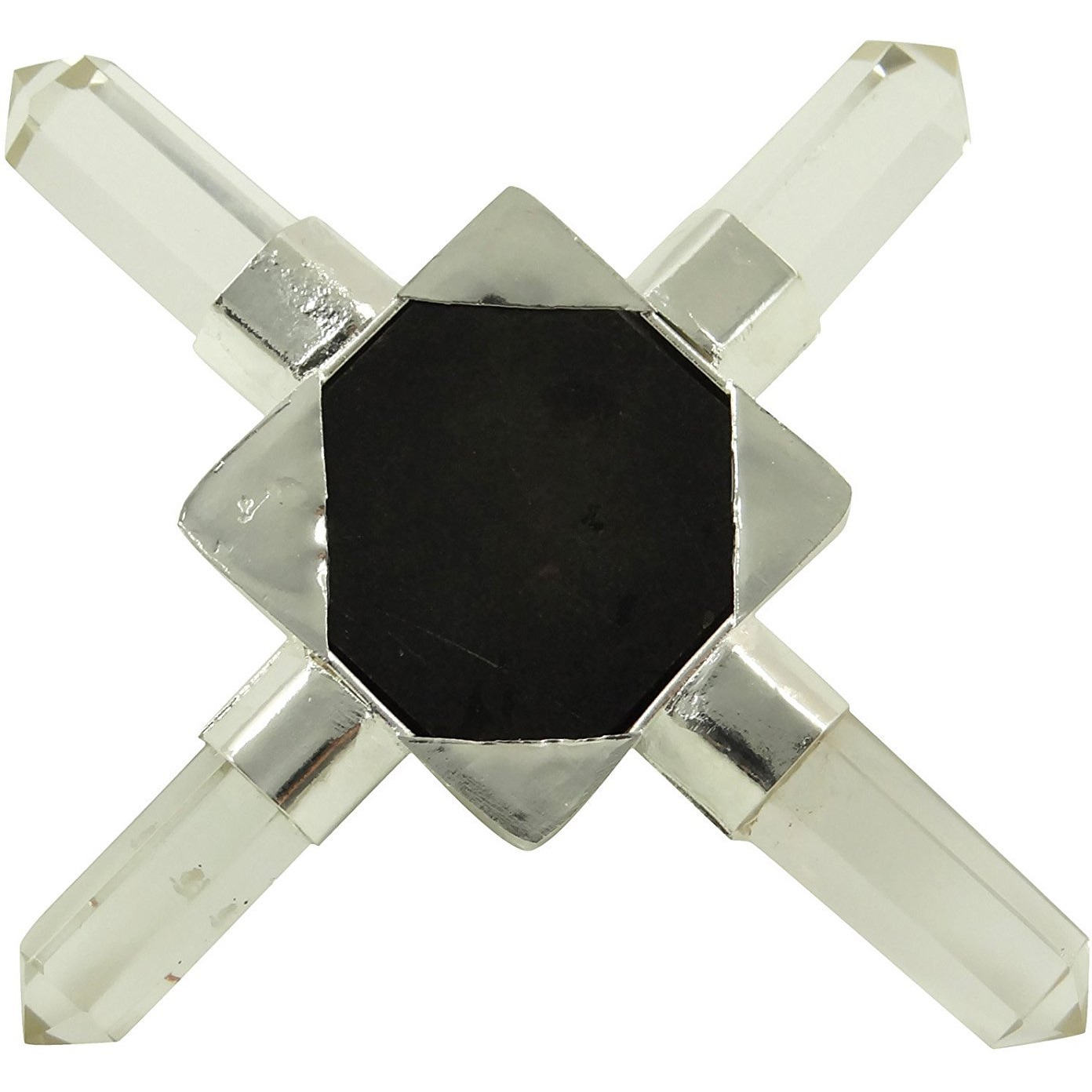 Winmaarc Reiki Healing Crystal Quartz Pyramid Chakra Balancing Therapy 4 Points Spiritual Energy Generator