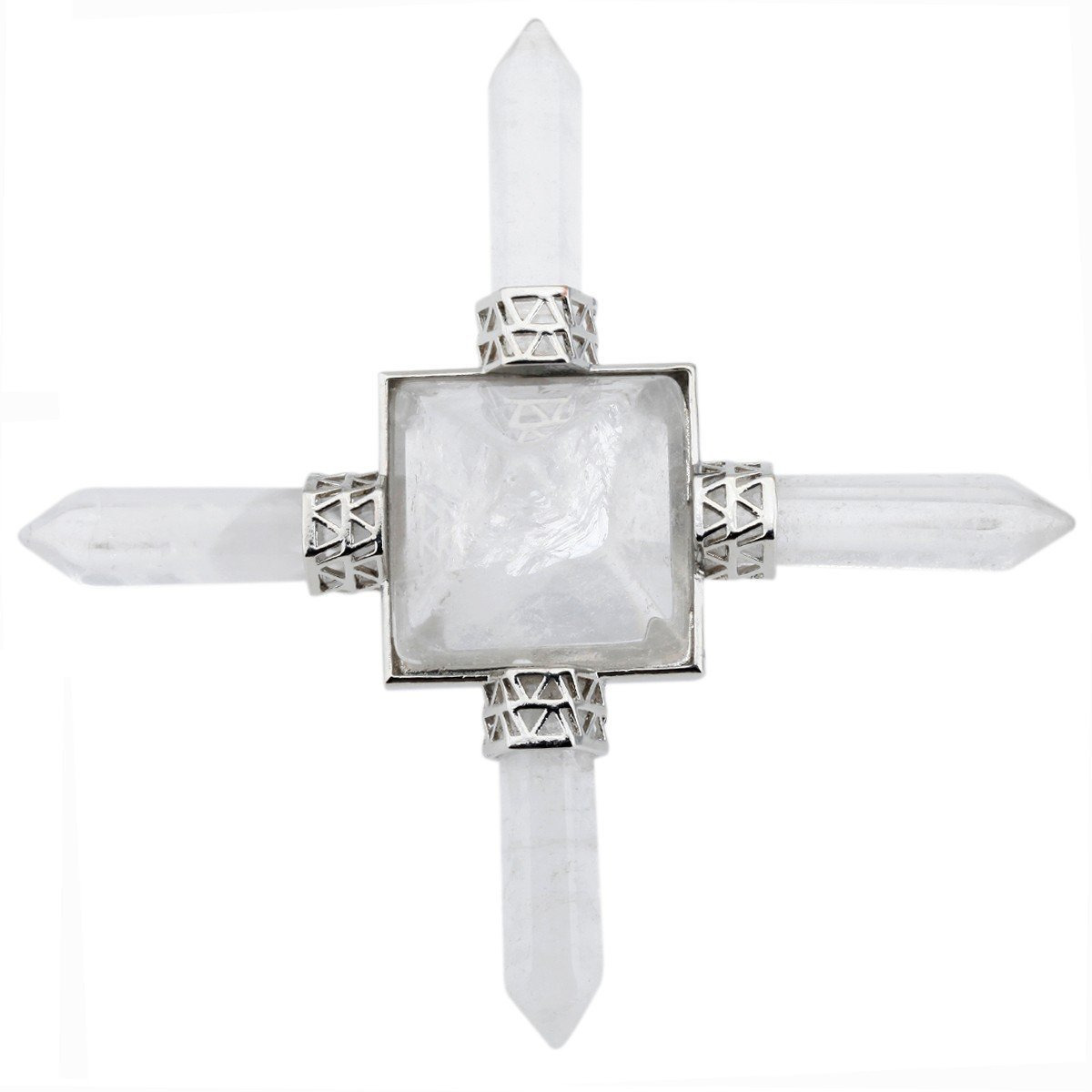 Winmaarc Clear Quartz Pyramid Energy Generator,Reiki Chakra Healing Crystal Stone