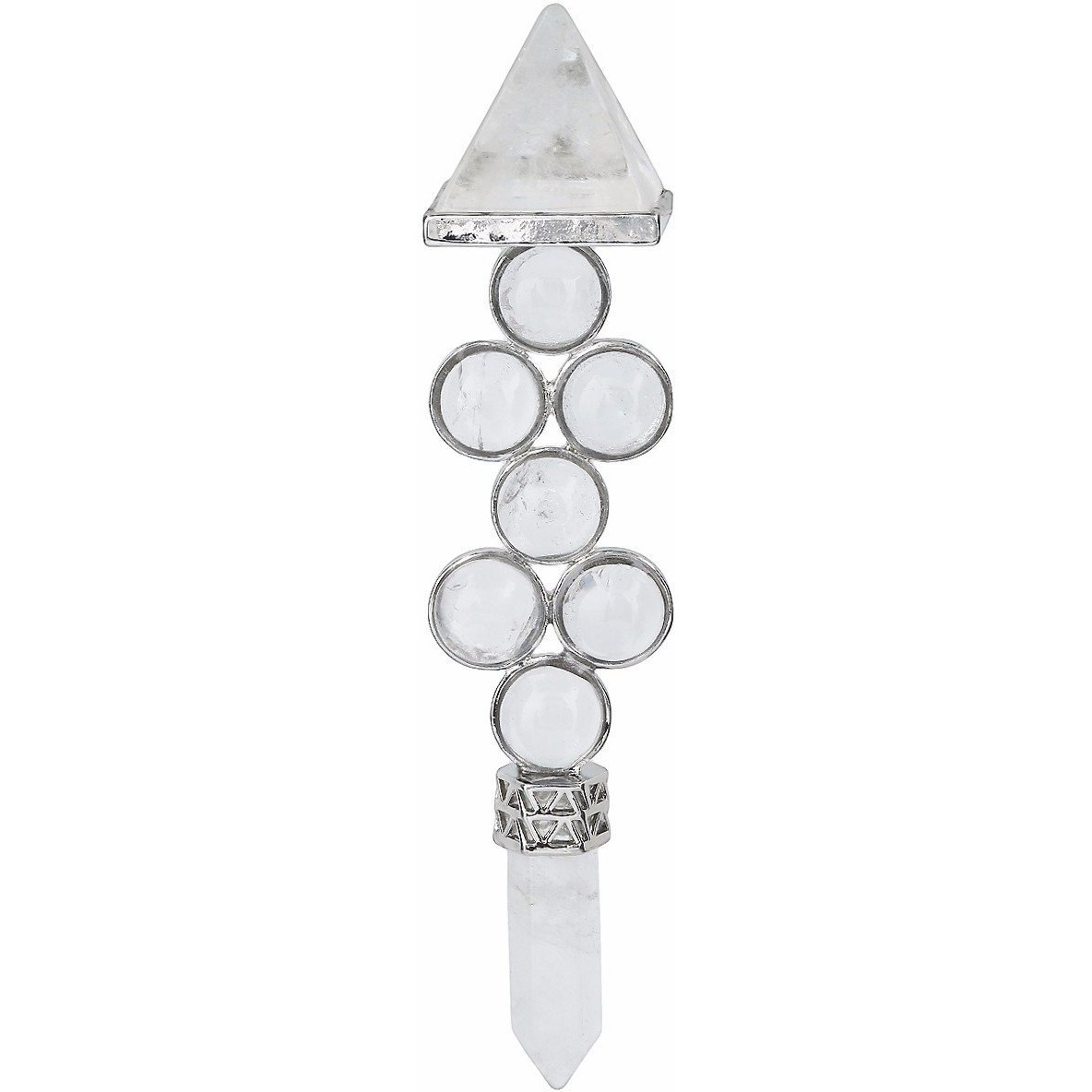 Winmaarc 7 Chakra Beads Reiki Pyramid Wand Stick Point for Balancing Energy,Meditation,Crystal Healing