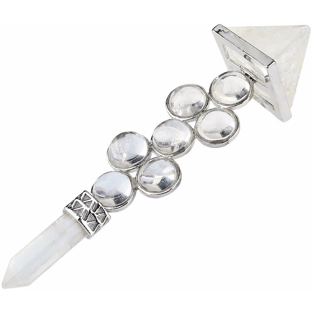 Winmaarc 7 Chakra Beads Reiki Pyramid Wand Stick Point for Balancing Energy,Meditation,Crystal Healing