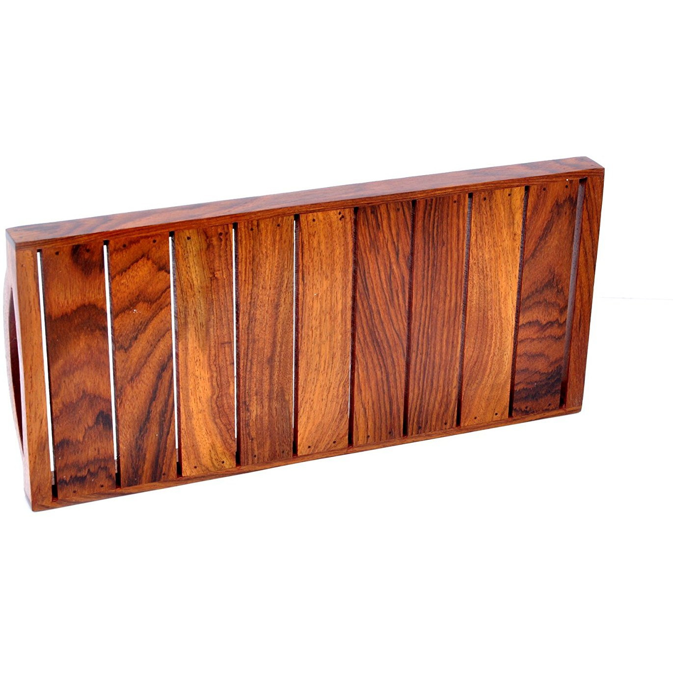 Winmaarc Handmade Wooden Serving Tray for Dining Tableware, Table Dcor, Kitchen Serveware Accessory, Breakfast Coffee Tray, Butler Serving Trays 13x6 inch