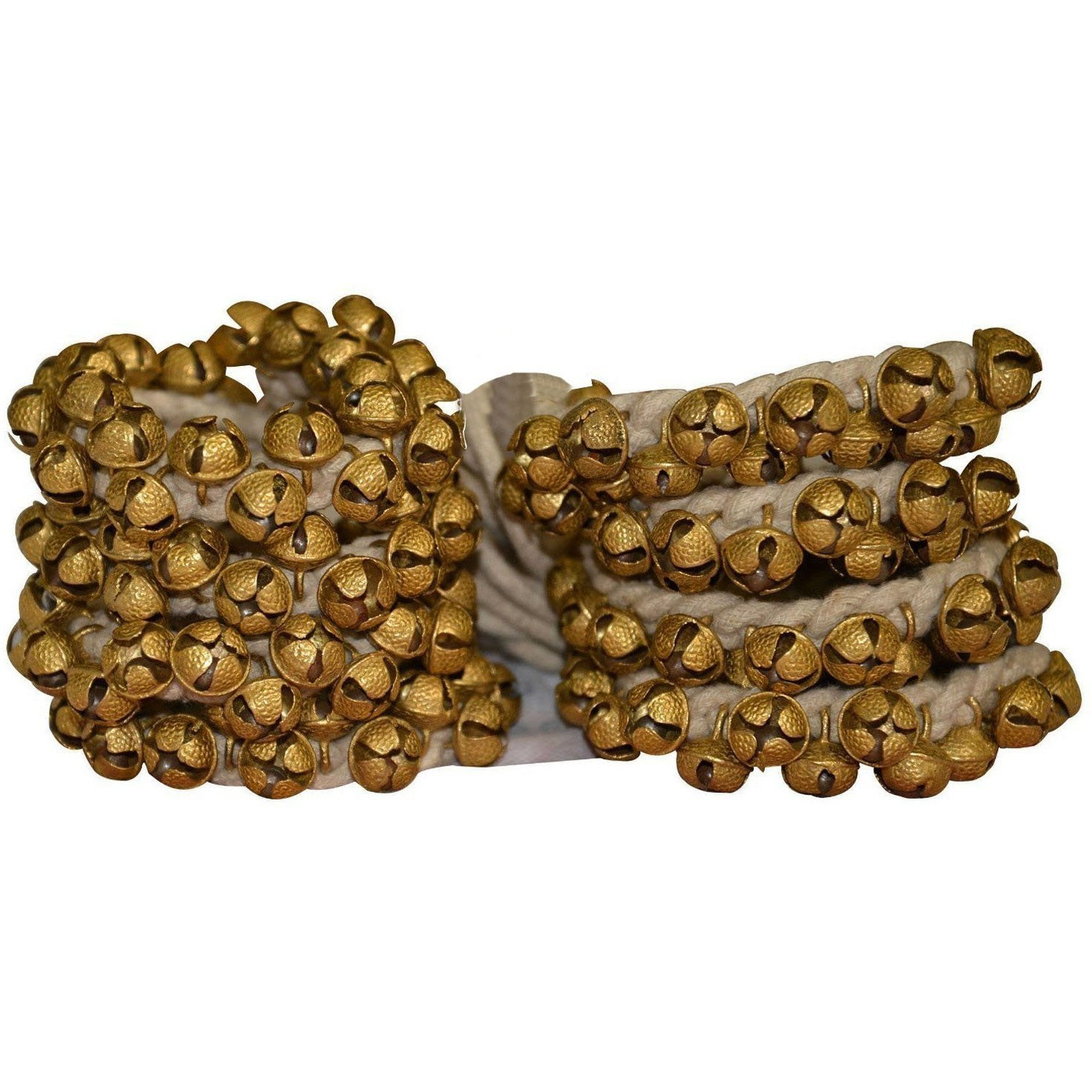 Winmaarc Handmade Indian Classical Ghungroo Dance Accessories Bharatnatyam, Kuchipudi, Odissi Ghungru For Dancers Feet (75 bells + 75 bells)