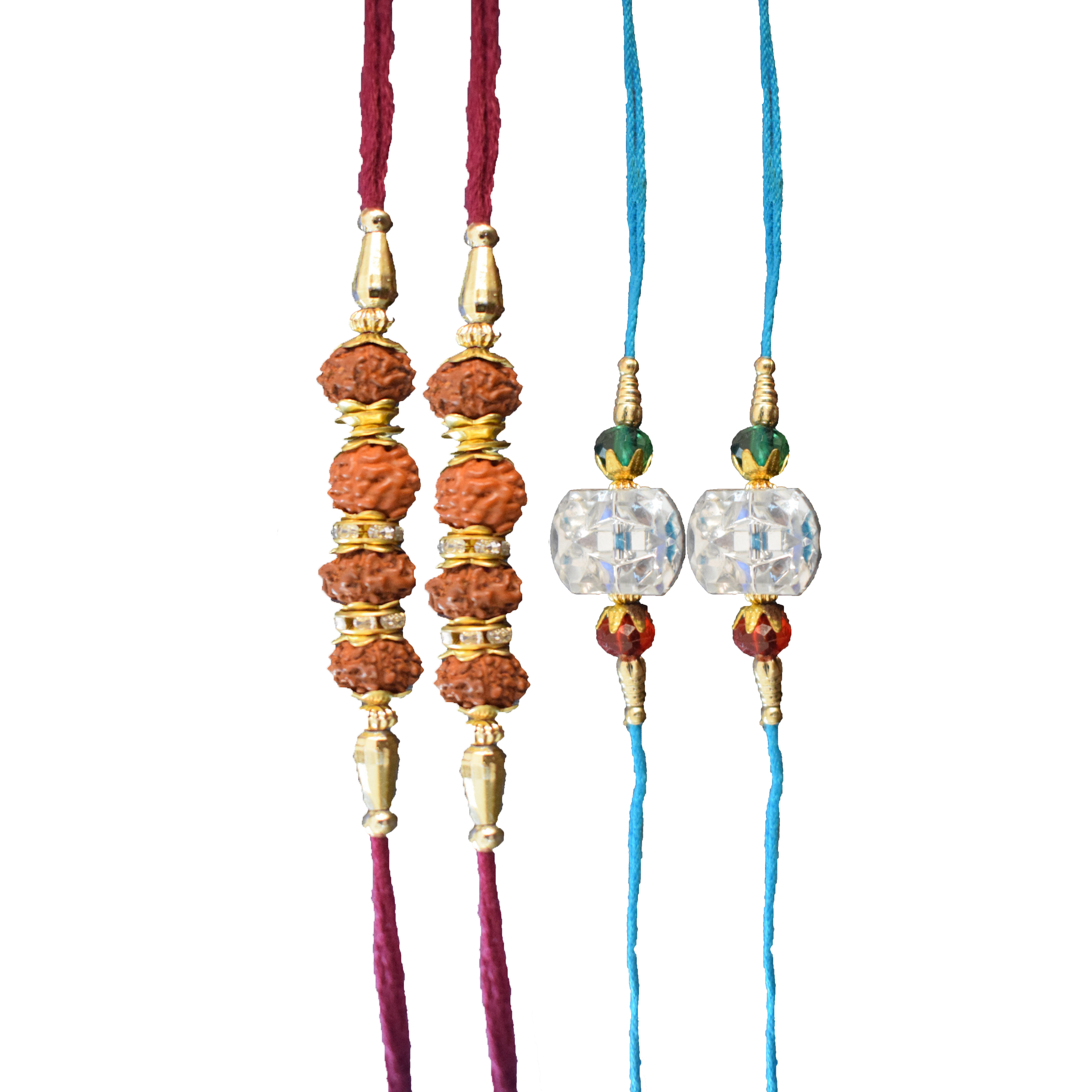 Winmaarc Assorted Set of 4 Rakhi for Your Brother Raksha Bandha Gift