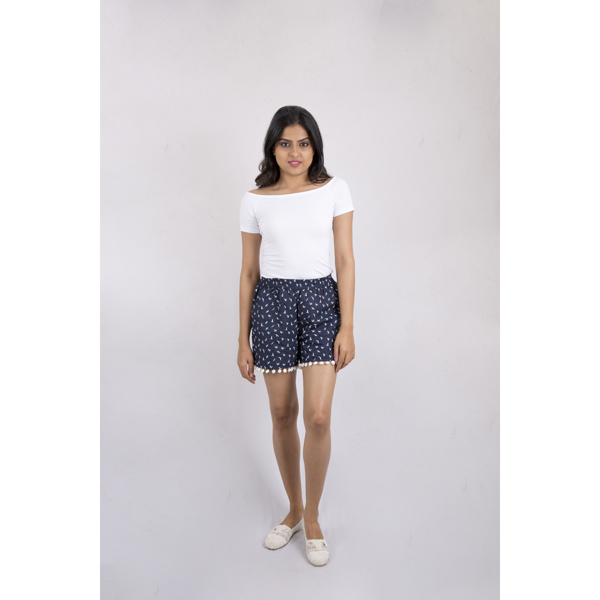 Pink Flamingo Clothing Pom Pom Shorts M (Size Medium)