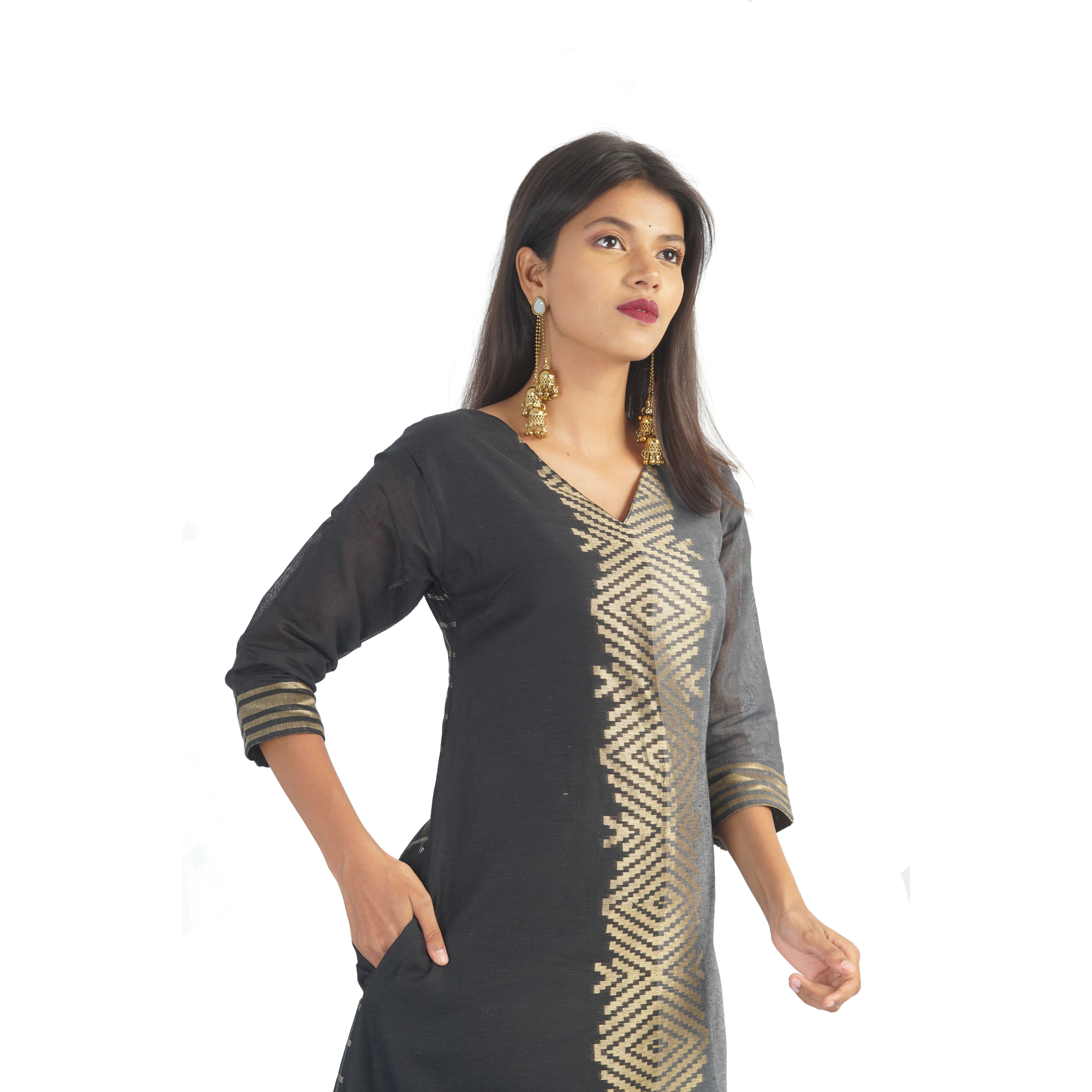 Pink Flamingo Clothing After Dark Reversible Kurta M (Size Medium)
