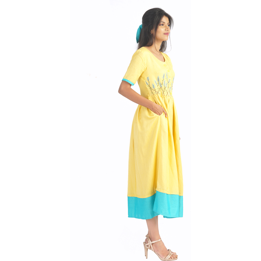 Pink Flamingo Clothing Mellow Yellow Maxi Dress