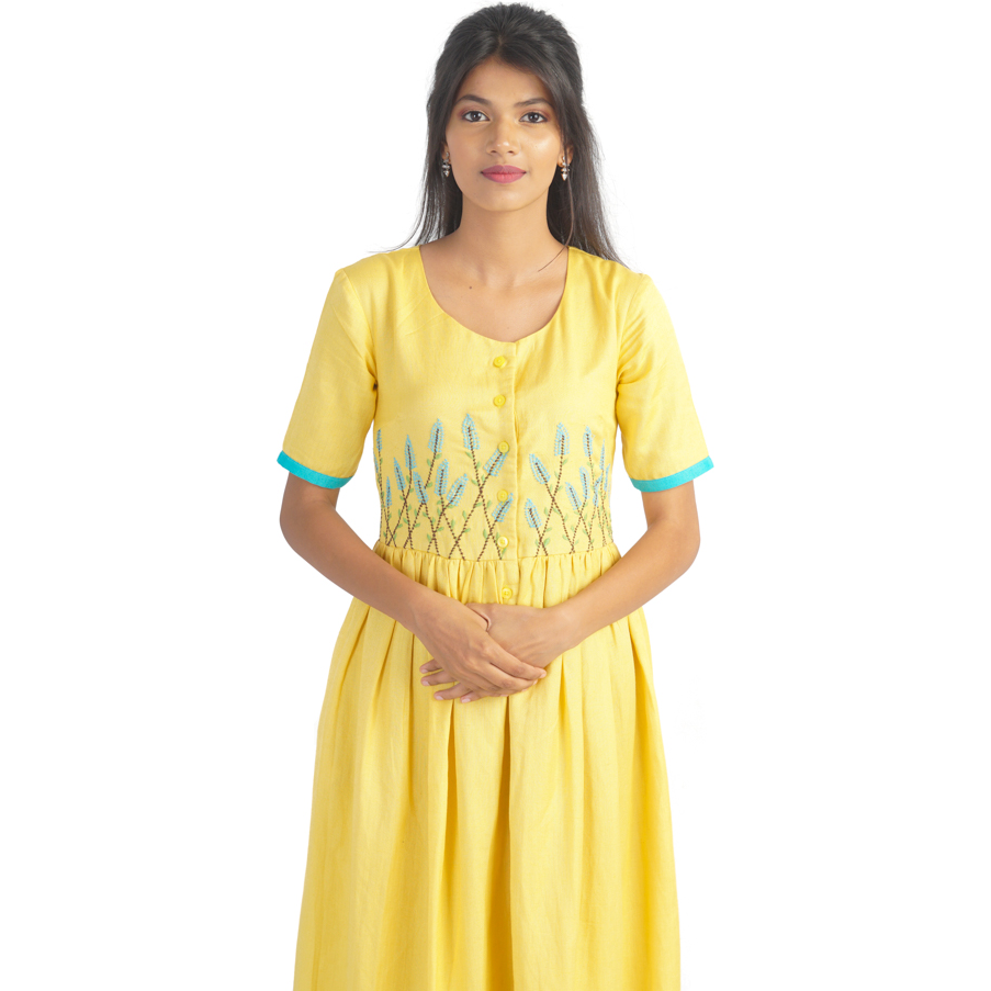 Pink Flamingo Clothing Mellow Yellow Maxi Dress