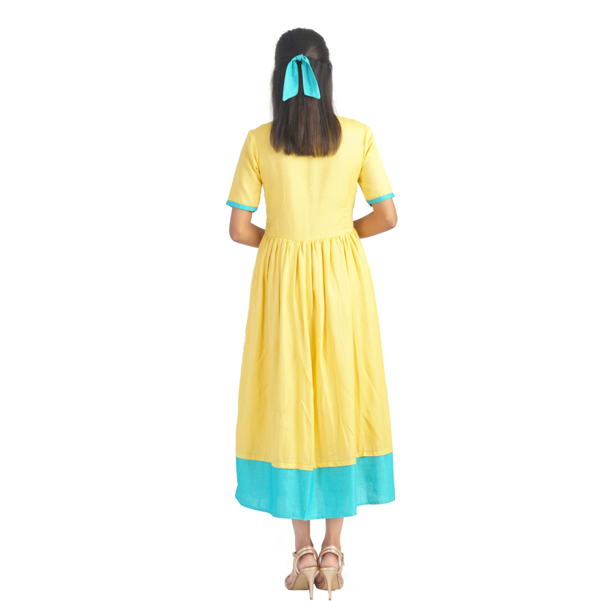 Pink Flamingo Clothing Mellow Yellow Maxi Dress S (Size: Small)