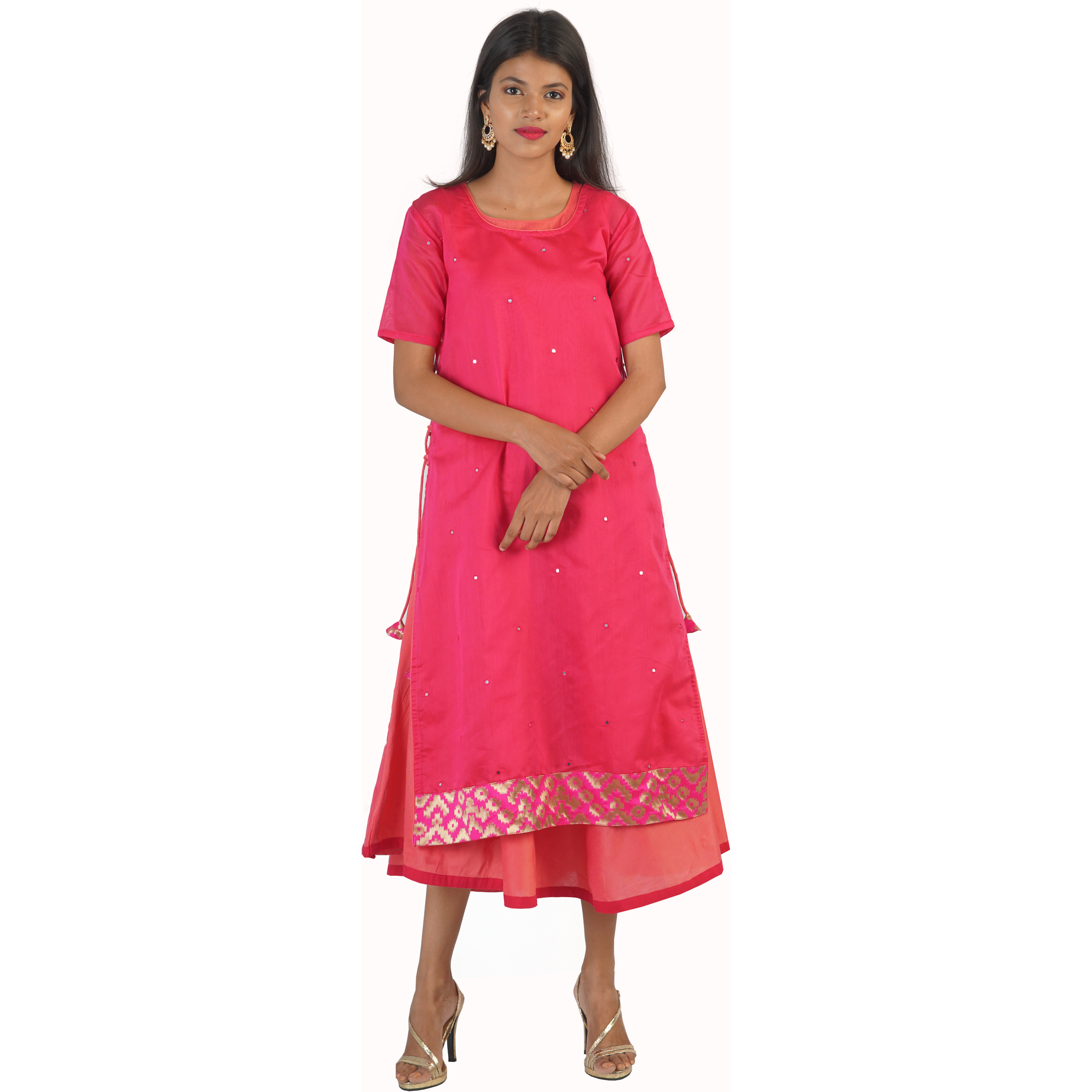 Pink Flamingo Clothing Celestial Pink Two Piece Kurta Dress