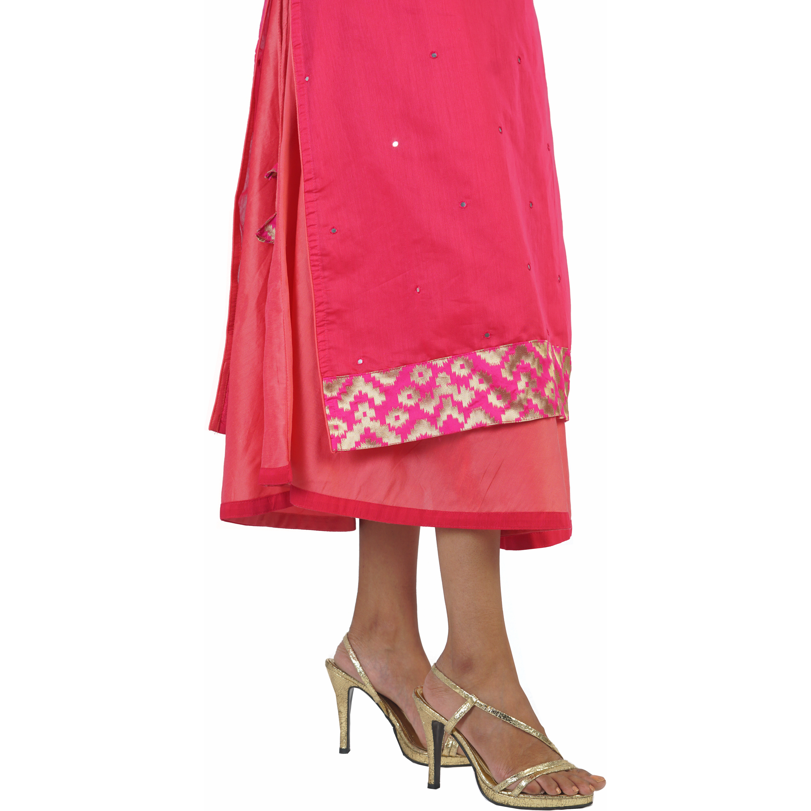 Pink Flamingo Clothing Celestial Pink Two Piece Kurta Dress