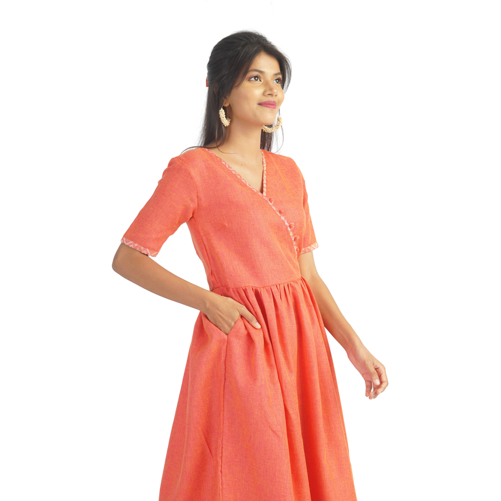 Pink Flamingo Clothing Coral Cleo Maxi Dress S (Size: Small)