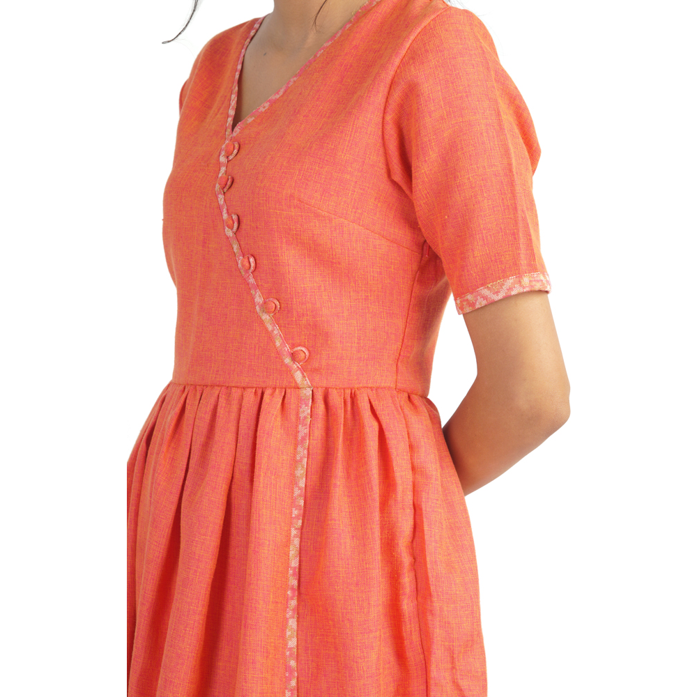 Pink Flamingo Clothing Coral Cleo Maxi Dress S (Size: Small)