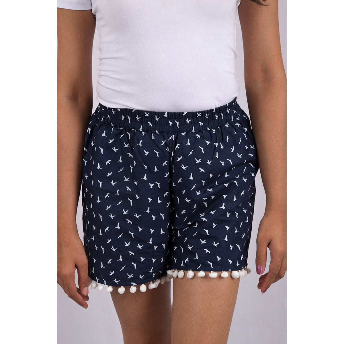 Pink Flamingo Clothing Pom Pom Shorts M (Size Medium)