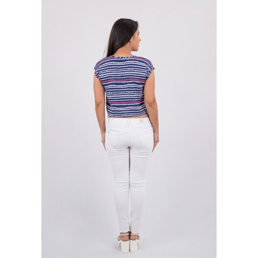 Pink Flamingo Clothing Tribal Printed Crop Top