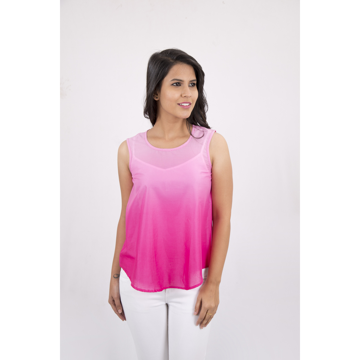 Pink Flamingo Clothing Pink Ombre Tank Top M (Size Medium)