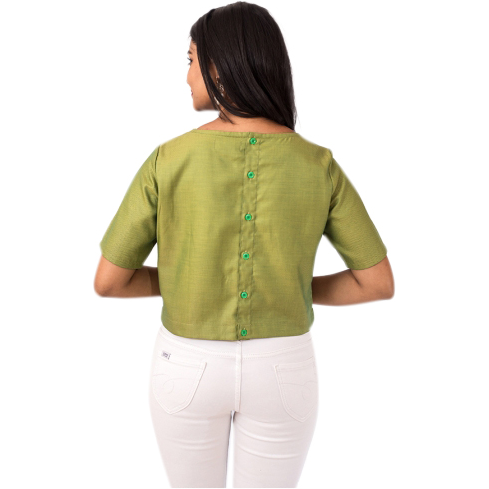 Pink Flamingo Clothing Jade Green Crop Top